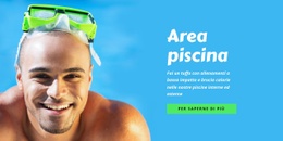 Spot Club Di Nuoto - Modello Di Mockup Del Sito Web