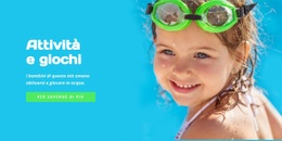 Attività Acquatiche E Giochi - Tema WordPress Semplice