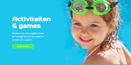 Wateractiviteiten En Spelletjes - Website Creation HTML