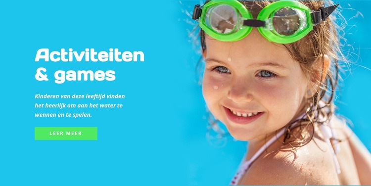 Wateractiviteiten en spelletjes Html Website Builder