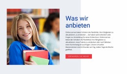 Zielseitenvorlage Für Lehren Und Lernen