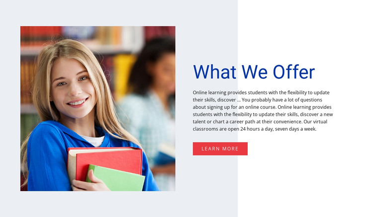 Teaching and learning HTML Template