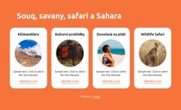 Souq, Savany, Safari, Sahara – Šablona Stránky HTML