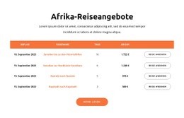 Reiseangebote Für Afrika
