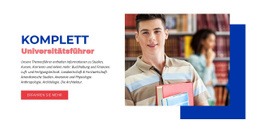 Kompletter Universitätsführer - Zielseite Zum Kostenlosen Download