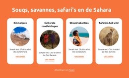 Souks, Savannes, Safari'S, Sahara - Bestemmingspagina Voor E-Commerce