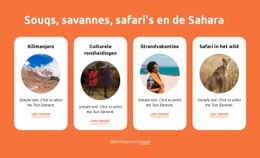 Souks, Savannes, Safari'S, Sahara
