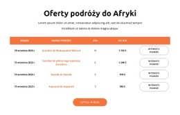 Oferty Podróży Do Afryki - Szablony Makiet