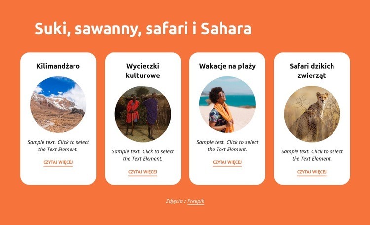 Sukki, sawanny, safari, sahara Wstęp