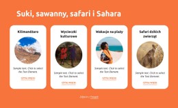 Sukki, Sawanny, Safari, Sahara