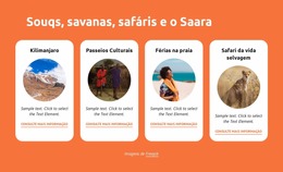 Souqs, Savanas, Safaris, Saara Modelo Joomla 2024