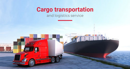 Transportation And Logistics Service - Free Website Template