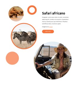 Safaris En Kenia Plantilla De Ancho Completo