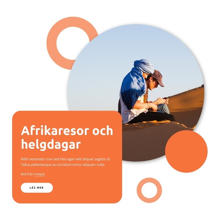 Äventyrssemester för hantverk Hemsidedesign