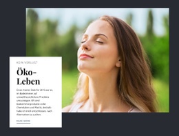 Atemberaubendes Webdesign Für Öko-Gewohnheiten, Um Dem Planeten Zu Helfen