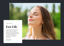 Eco habbits for help the planet - HTML Template by Nicepage
