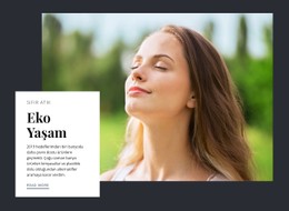 Gezegene Yardım Etmek Için Eko Alışkanlıklar Ücretsiz CSS Web Sitesi Şablonu