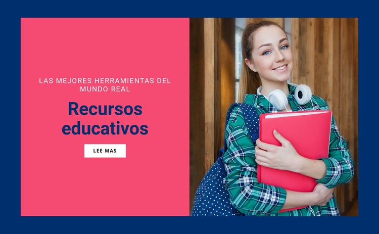 Recursos educativos Plantillas de creación de sitios web