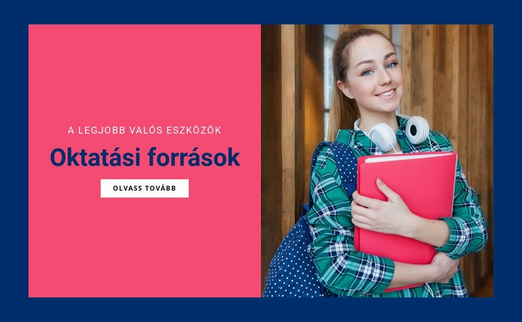 Oktatási források Sablon