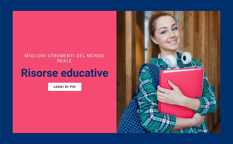 Risorse educative Modelli di Website Builder