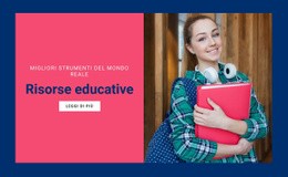 Risorse Educative - Modello Di Pagina Web