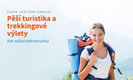 Pěší Turistika, Trekking, Cestování Šablona CSS