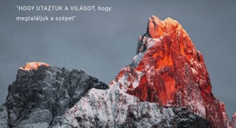 Naplemente A Hegyekben – Webhelytervezési Inspiráció