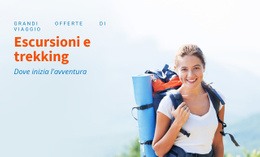 Escursioni, Trekking, Viaggi Turistici - Modello Di Sito Web Gratuito