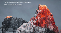 Tramonto In Montagna - Fantastico Tema WordPress