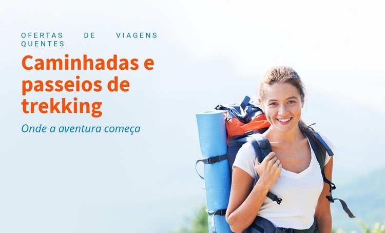 Caminhadas, trekking, passeios turísticos Template CSS