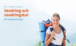 Vandring, Vandring, Resor - Vacker Färgsamlingsmall