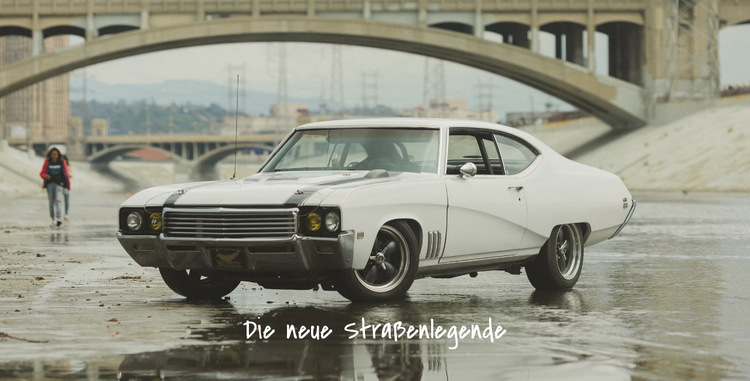 Retro-Autos Website-Vorlage