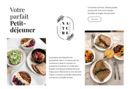 Votre Petit-Déjeuner Parfait - Modèle De Maquette De Site Web