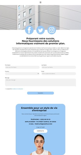 Venez Faire Connaissance - Modèle De Page Web HTML