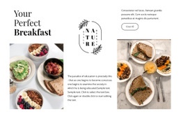 Your Perfect Breakfast Html Code Example