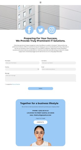Contact Page