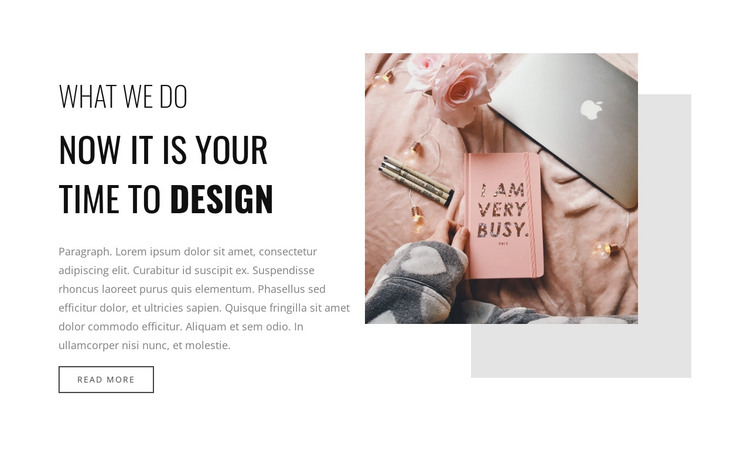 If you very busy  HTML Template
