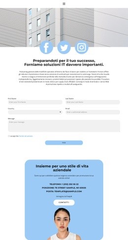 Vieni A Conoscere - Mockup Del Sito Web Con Funzionalità