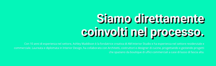 Intestazione sul colore di sfondo Tema WordPress