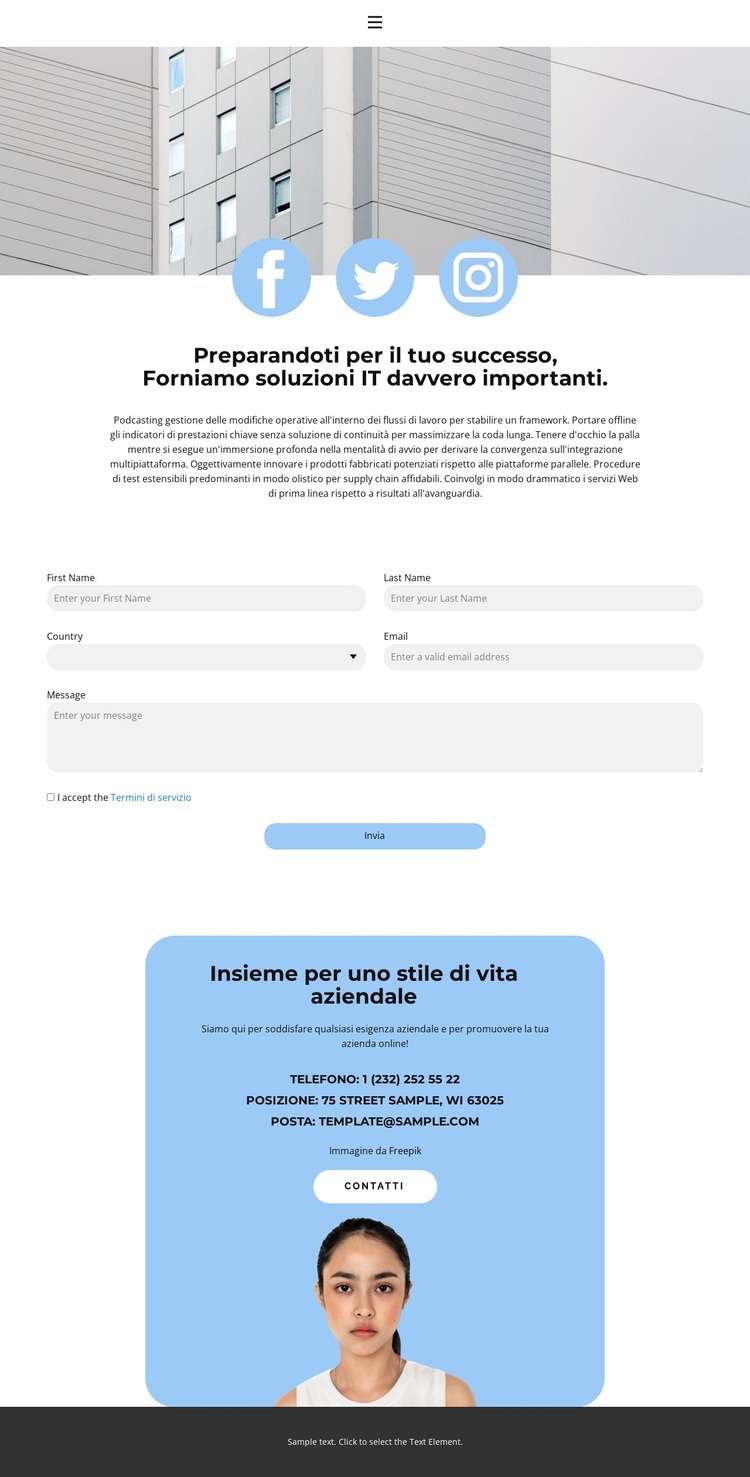 Vieni a conoscere Tema WordPress