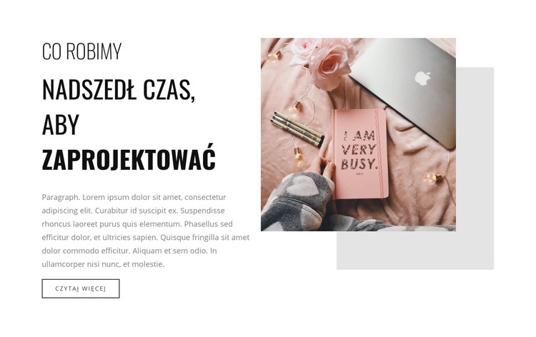 Jeśli jesteś bardzo zajęty Szablon CSS