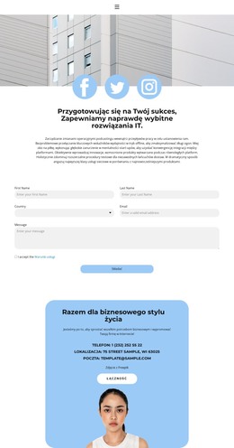 Przyjdź Się Poznać - Szablon Strony Internetowej HTML