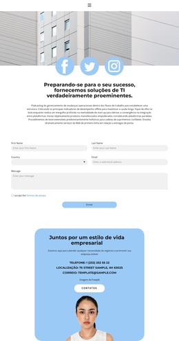 Venha Conhecer - Modelo De Página Da Web HTML