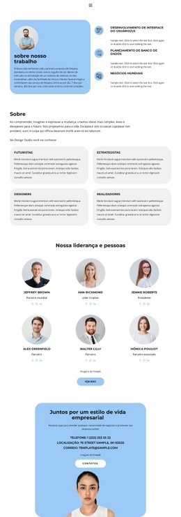 Nós Trabalhamos Juntos - Modelo HTML5 Responsivo