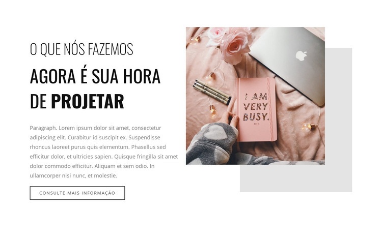 Se você está muito ocupado Tema WordPress