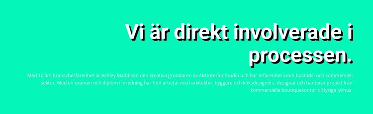 Rubrik på färgbakgrund CSS -mall