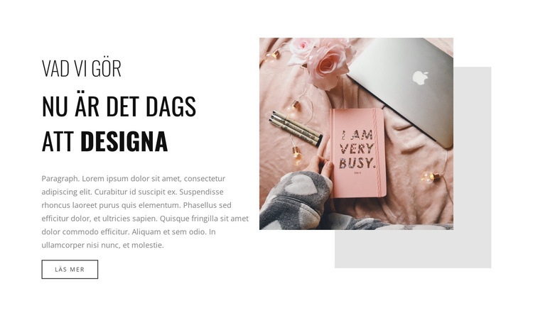 Om du är väldigt upptagen CSS -mall