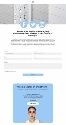 Kom Och Bekanta Dig - HTML-Webbsidesmall