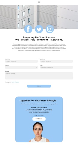 Contact Page