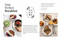 Your Perfect Breakfast - View Ecommerce Feature